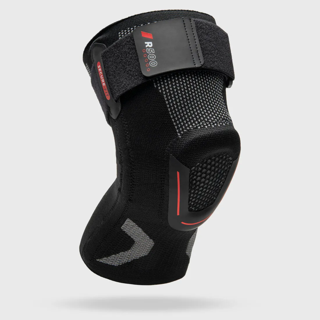 Adult Right/Left Knee Brace for Ligament Support R500 - Black