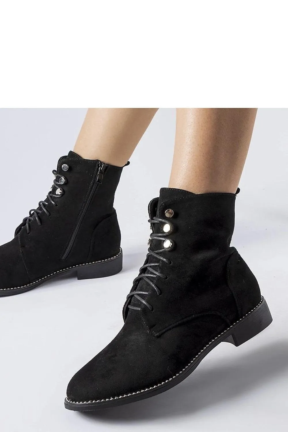 Black insulated ankle boots