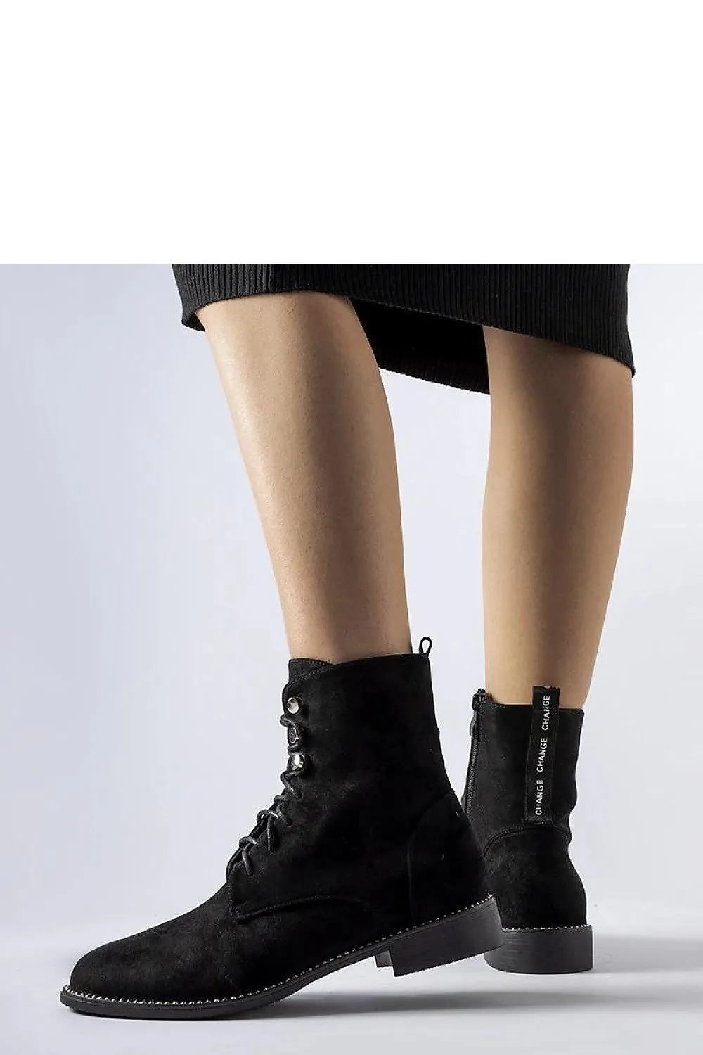 Black insulated ankle boots