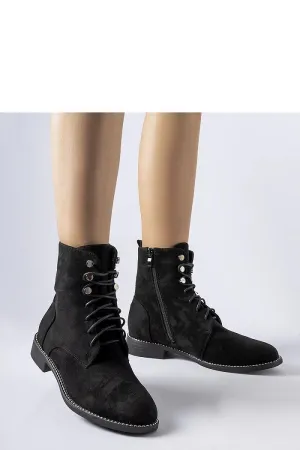 Black insulated ankle boots