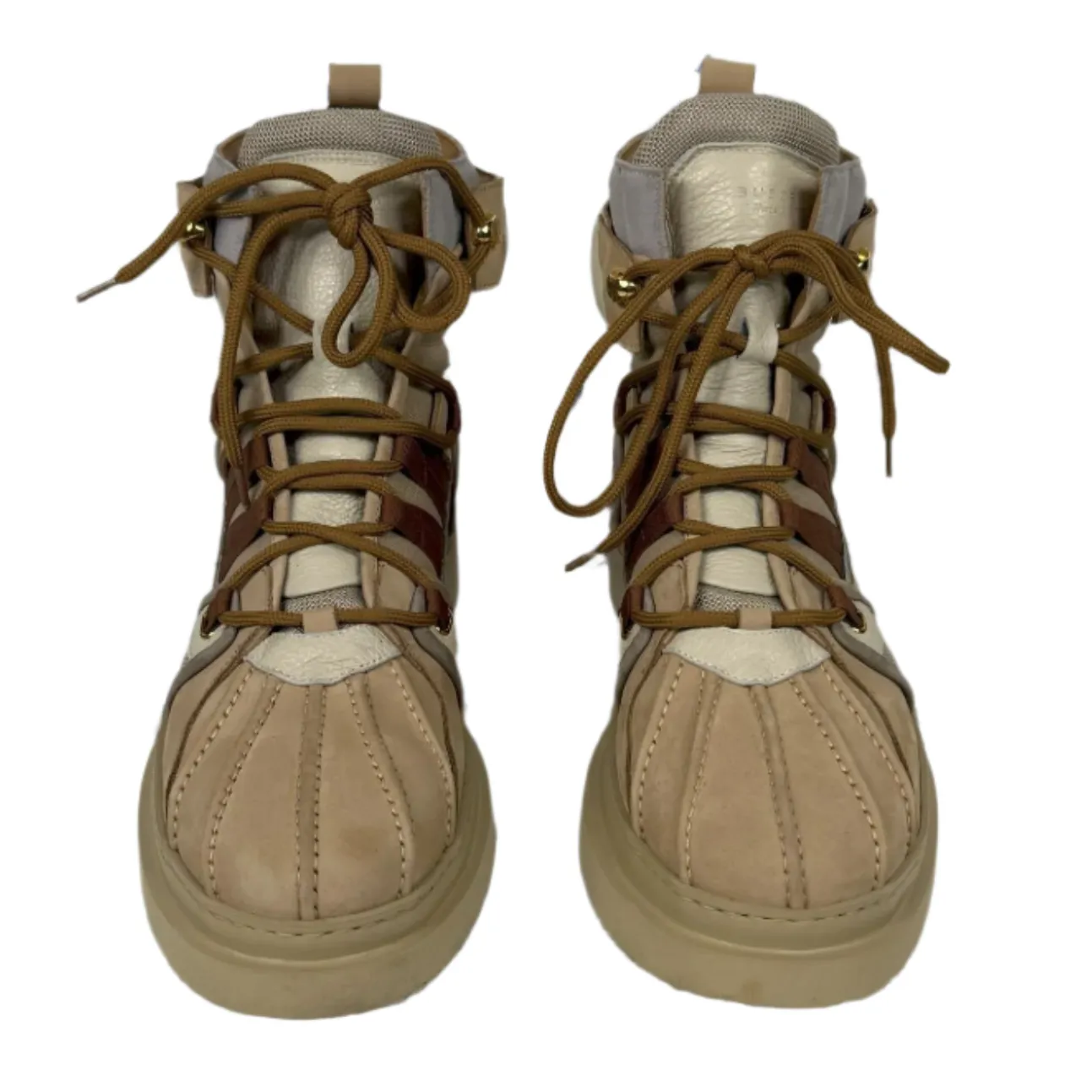 Buscemi Duck Boot Mix Natural Nabuk Alce Sneakers w/ Defect