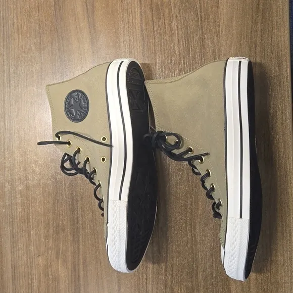 Converse Unisex Chuck Taylor All Star Hi Jute/Egret/Black Shoe-Mens8/Wms10