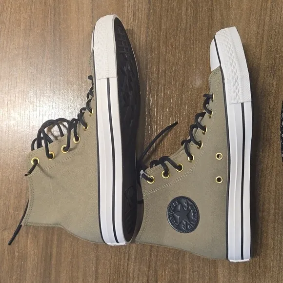 Converse Unisex Chuck Taylor All Star Hi Jute/Egret/Black Shoe-Mens8/Wms10