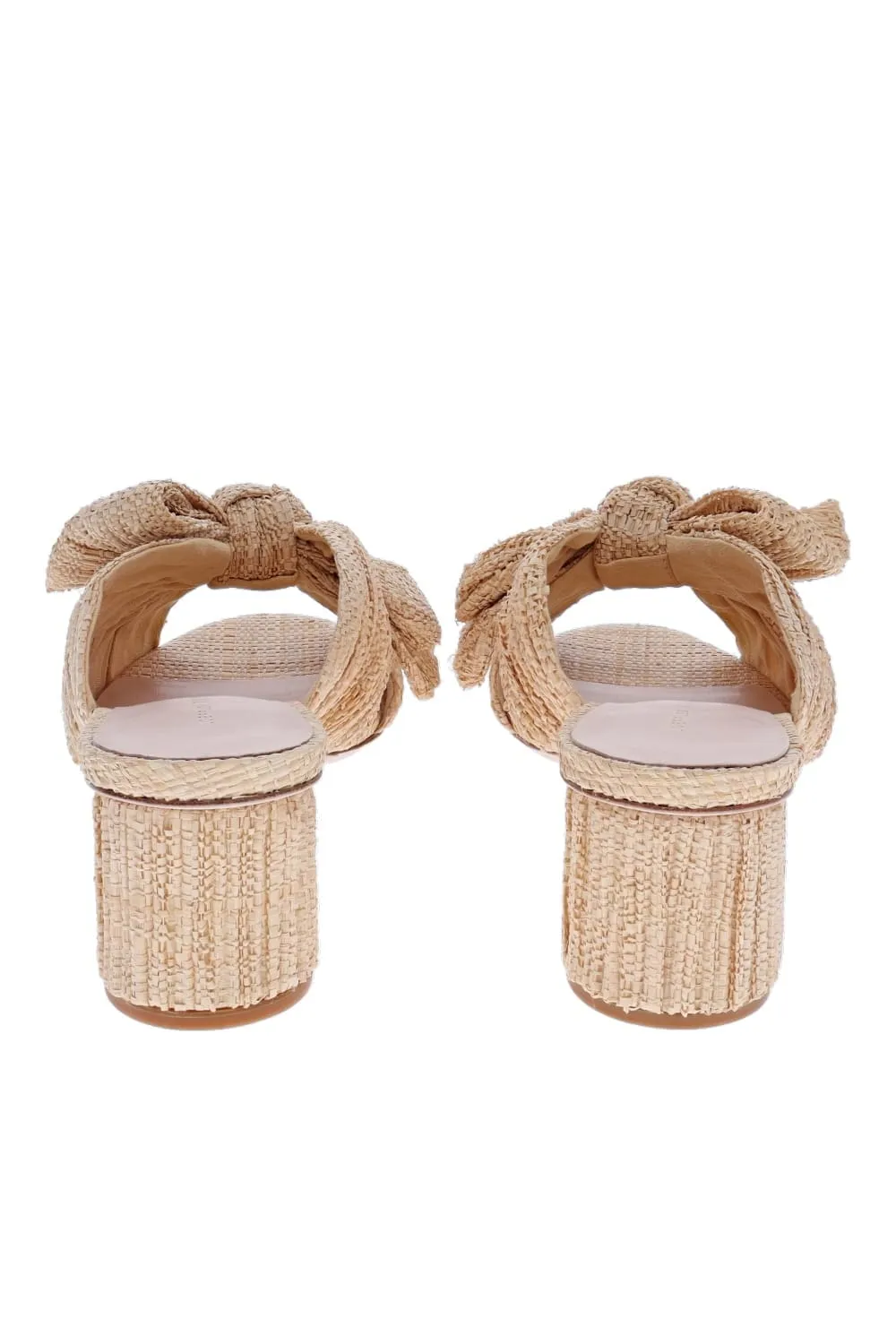 Emilia Pleated Raffia Knotted Mule