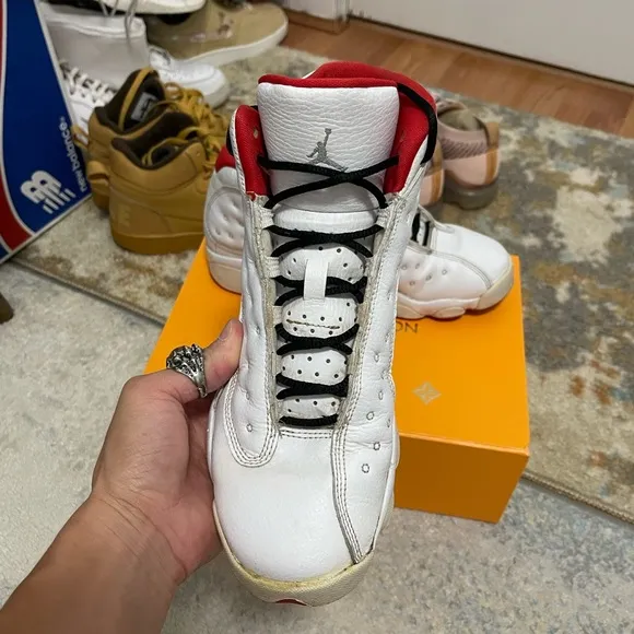 Fair Youth Sz 7Y Jordan 13 Retro Sneakers Alternative History Of Flight In White