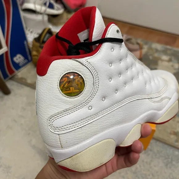 Fair Youth Sz 7Y Jordan 13 Retro Sneakers Alternative History Of Flight In White
