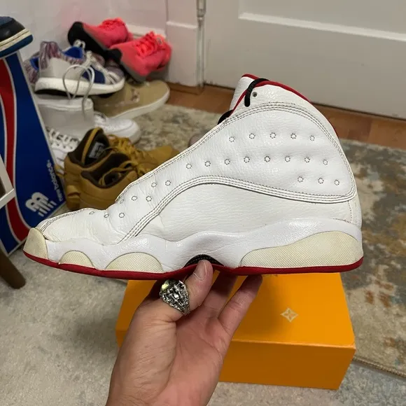 Fair Youth Sz 7Y Jordan 13 Retro Sneakers Alternative History Of Flight In White