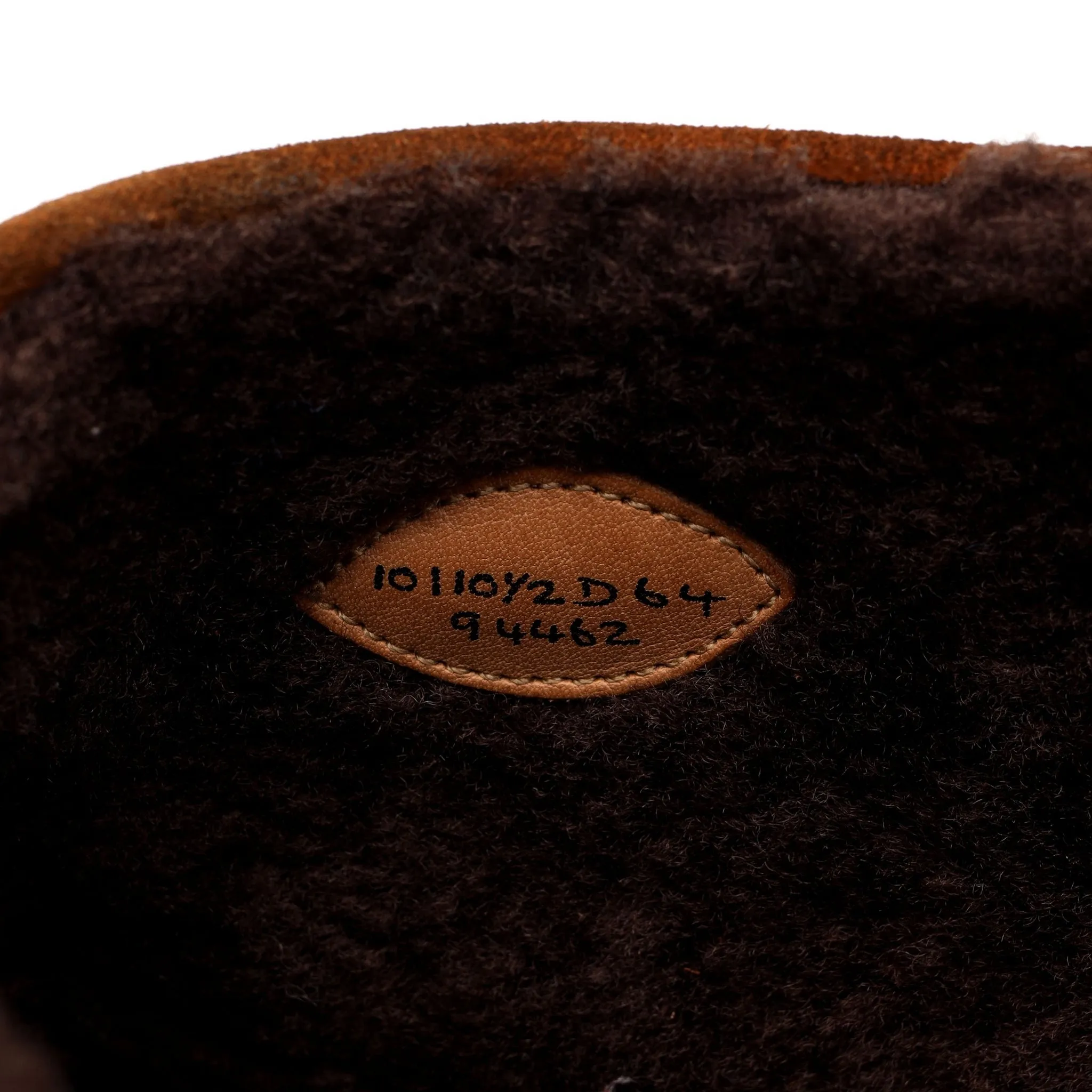 'Galway' Tan Brown Leather Shearling Boots UK 10 D