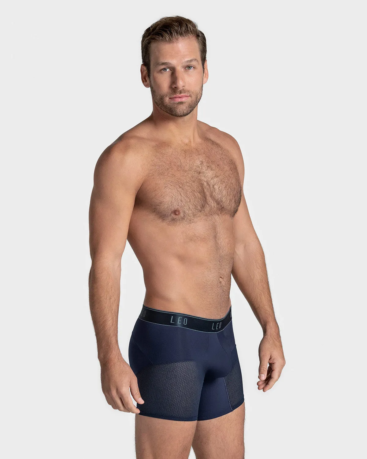 High-Tech Mesh Boxer Brief with Ergonomic Pouch