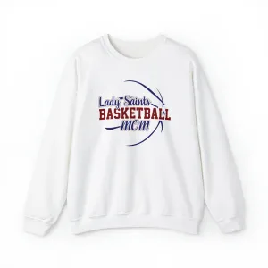 Lady Saints Basketball Mom Unisex Heavy Blend™ Crewneck Sweatshirt