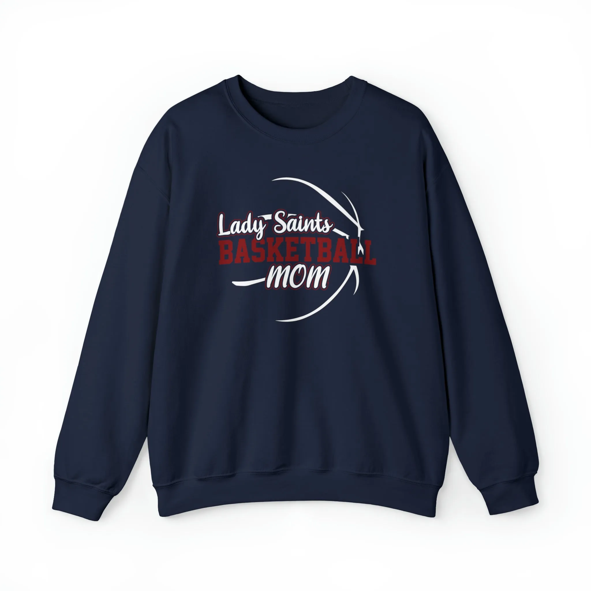 Lady Saints Basketball Mom Unisex Heavy Blend™ Crewneck Sweatshirt