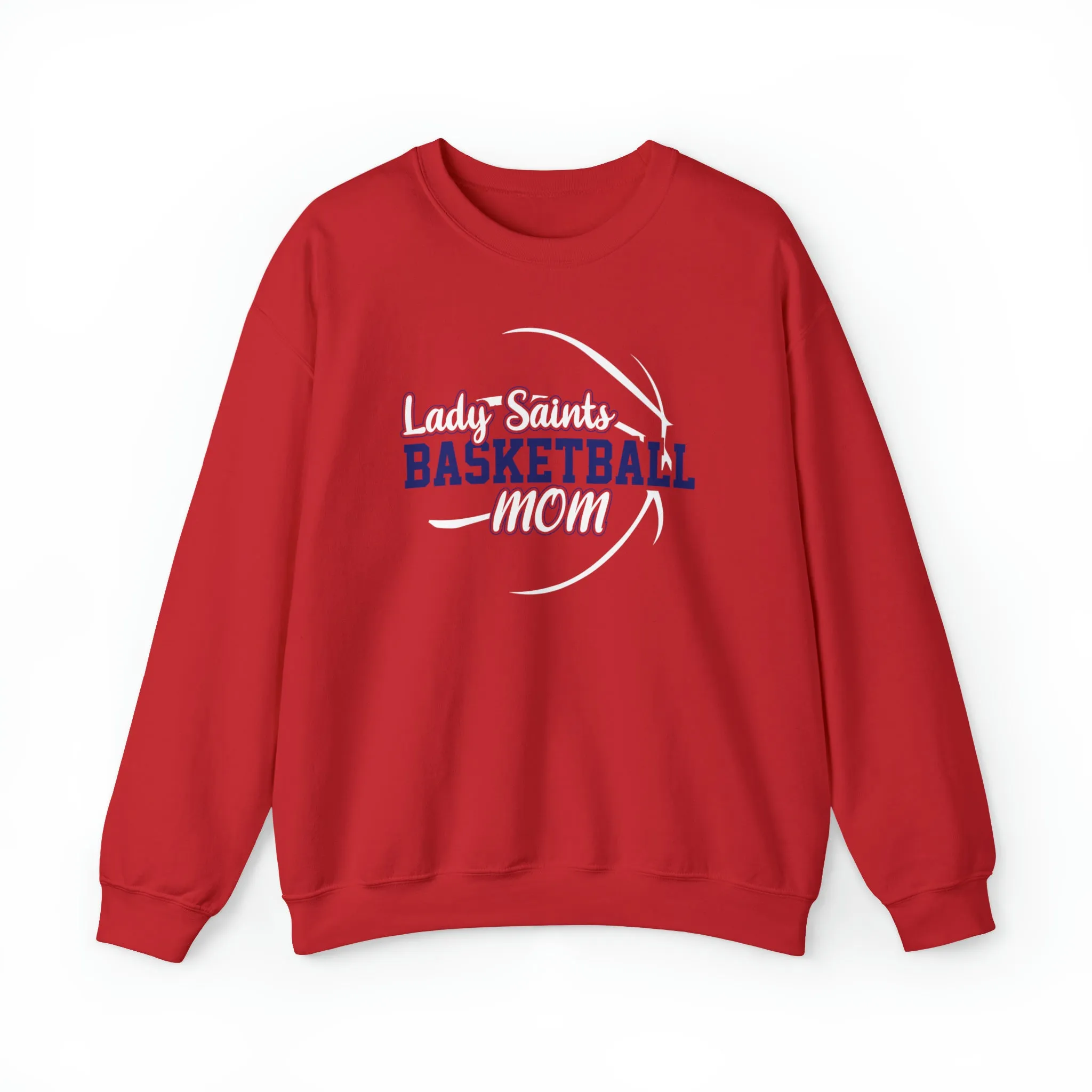 Lady Saints Basketball Mom Unisex Heavy Blend™ Crewneck Sweatshirt