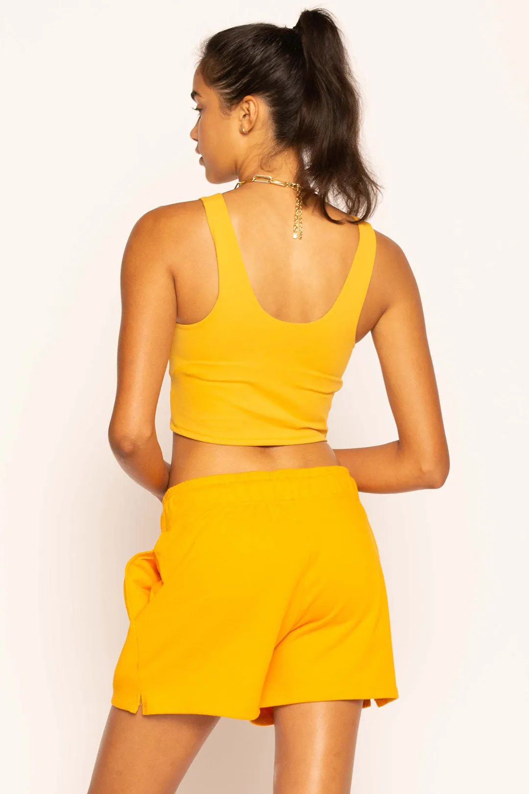 Light-Support Slim Fit U Neck Tank Top