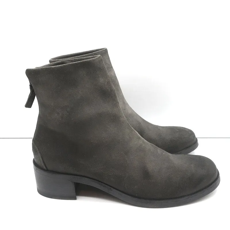 Marsell Listo Ankle Boots Gray Suede Size 39 NEW