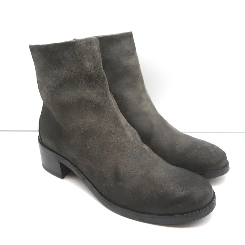 Marsell Listo Ankle Boots Gray Suede Size 39 NEW
