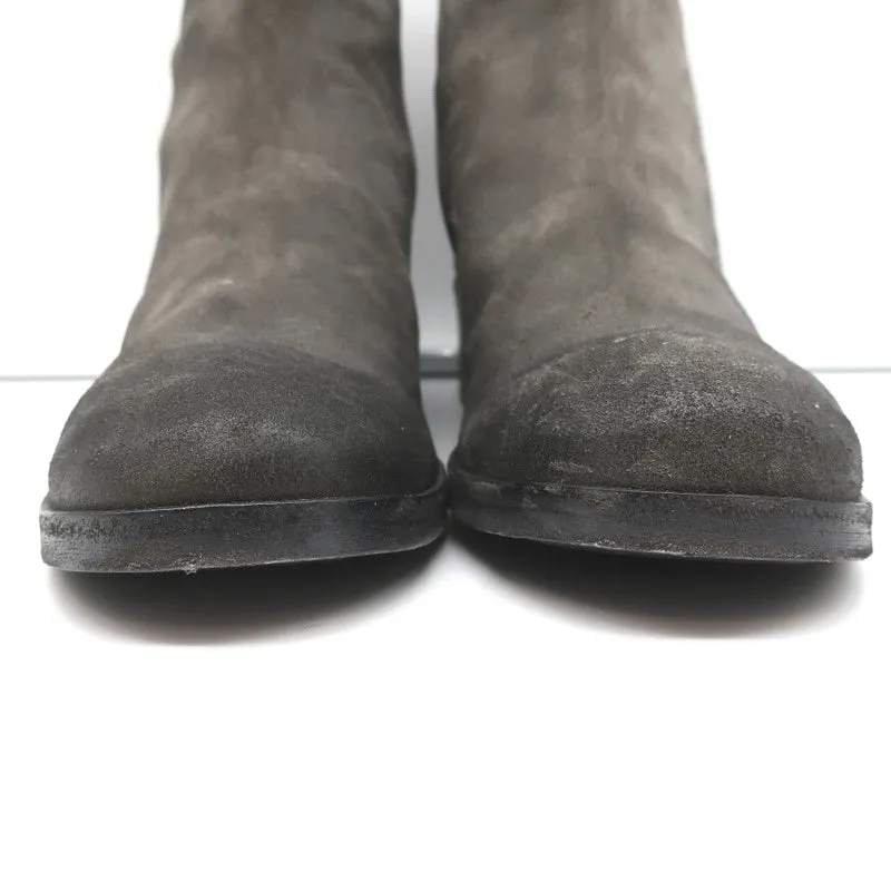 Marsell Listo Ankle Boots Gray Suede Size 39 NEW
