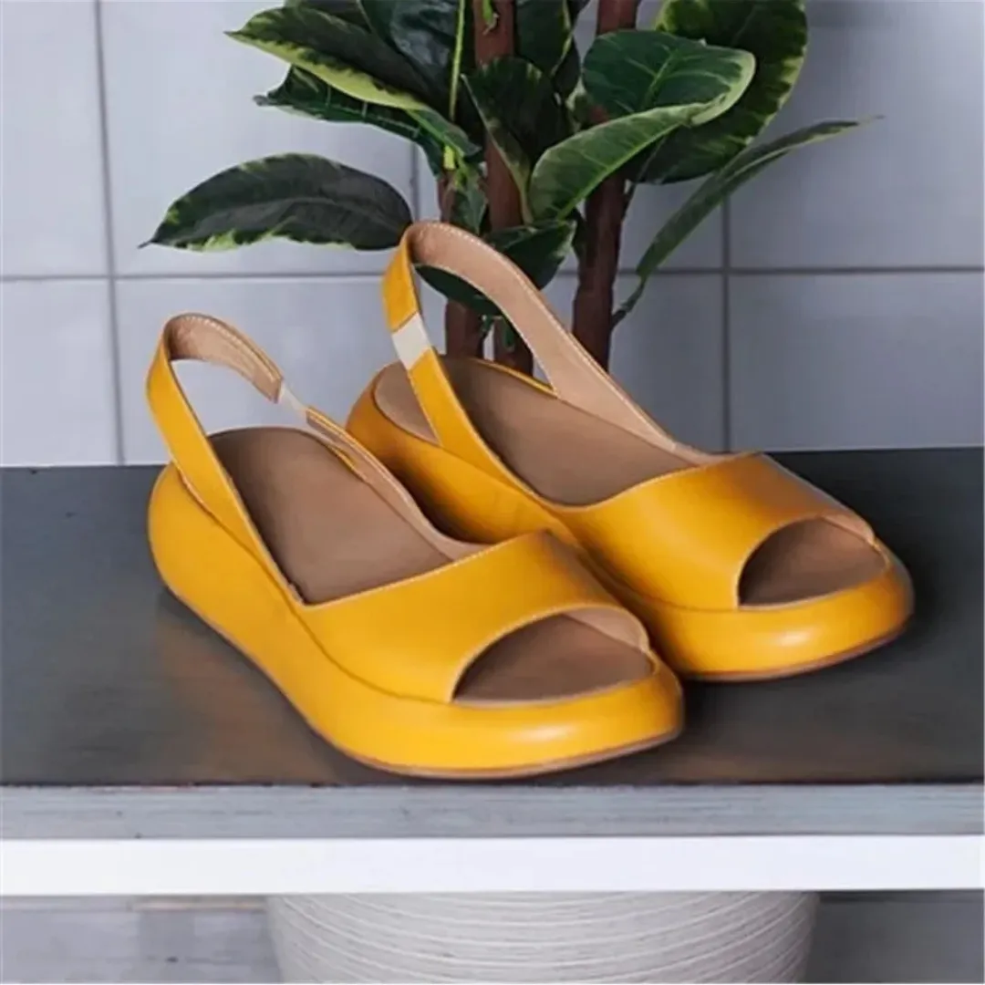 Mason | Women’s Comfortable Leather Sandals – Wide Fit Open Toe Summer Walking Shoes