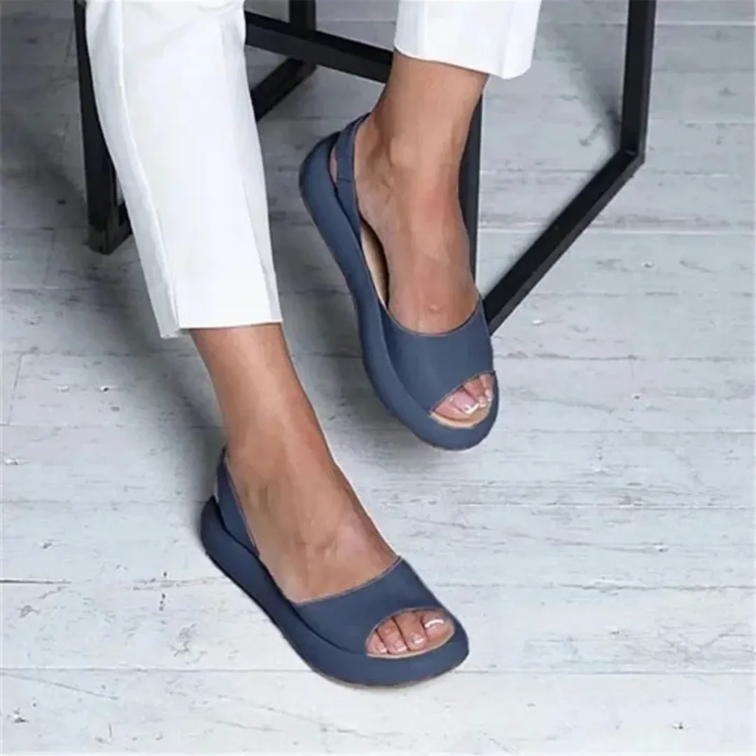 Mason | Women’s Comfortable Leather Sandals – Wide Fit Open Toe Summer Walking Shoes