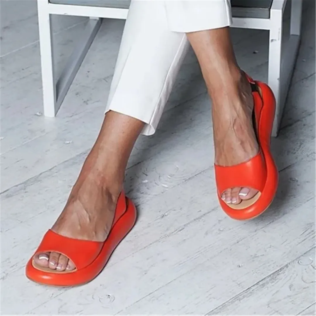 Mason | Women’s Comfortable Leather Sandals – Wide Fit Open Toe Summer Walking Shoes