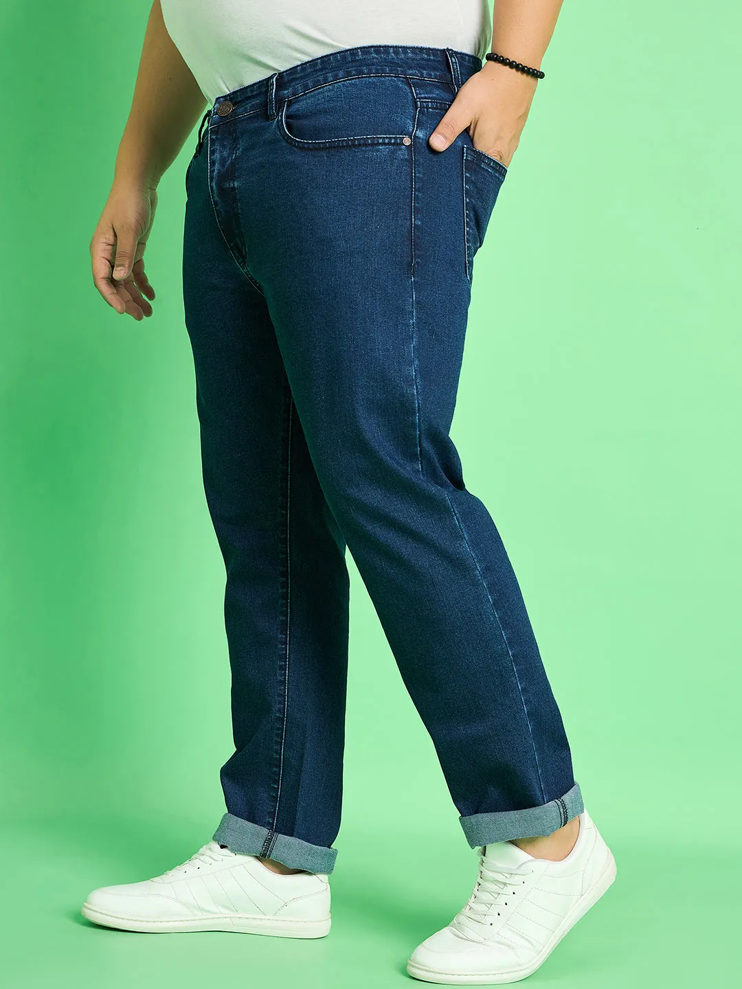 Men Plus Size Jace Solid Jeans