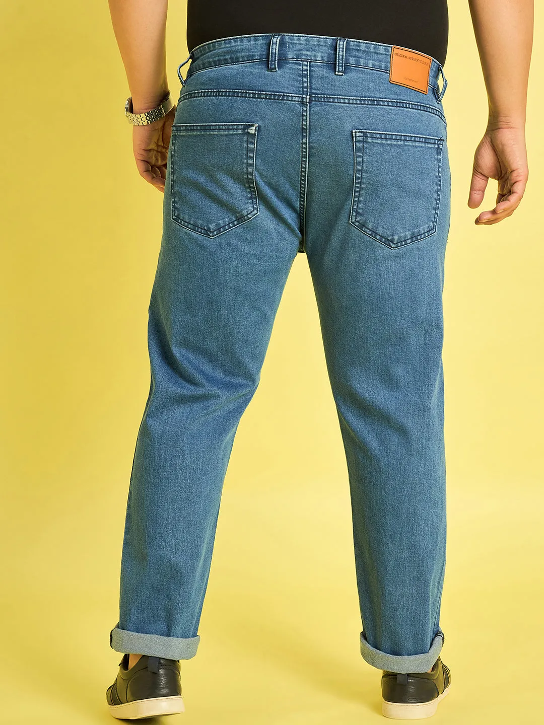Men Plus Size Jasper Solid Jeans