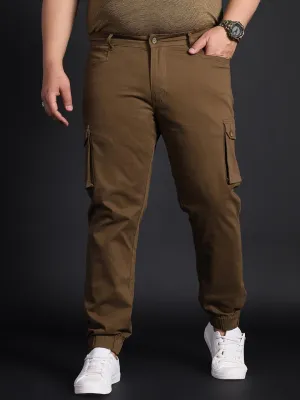 Men Plus Size Pacman Solid Trouser