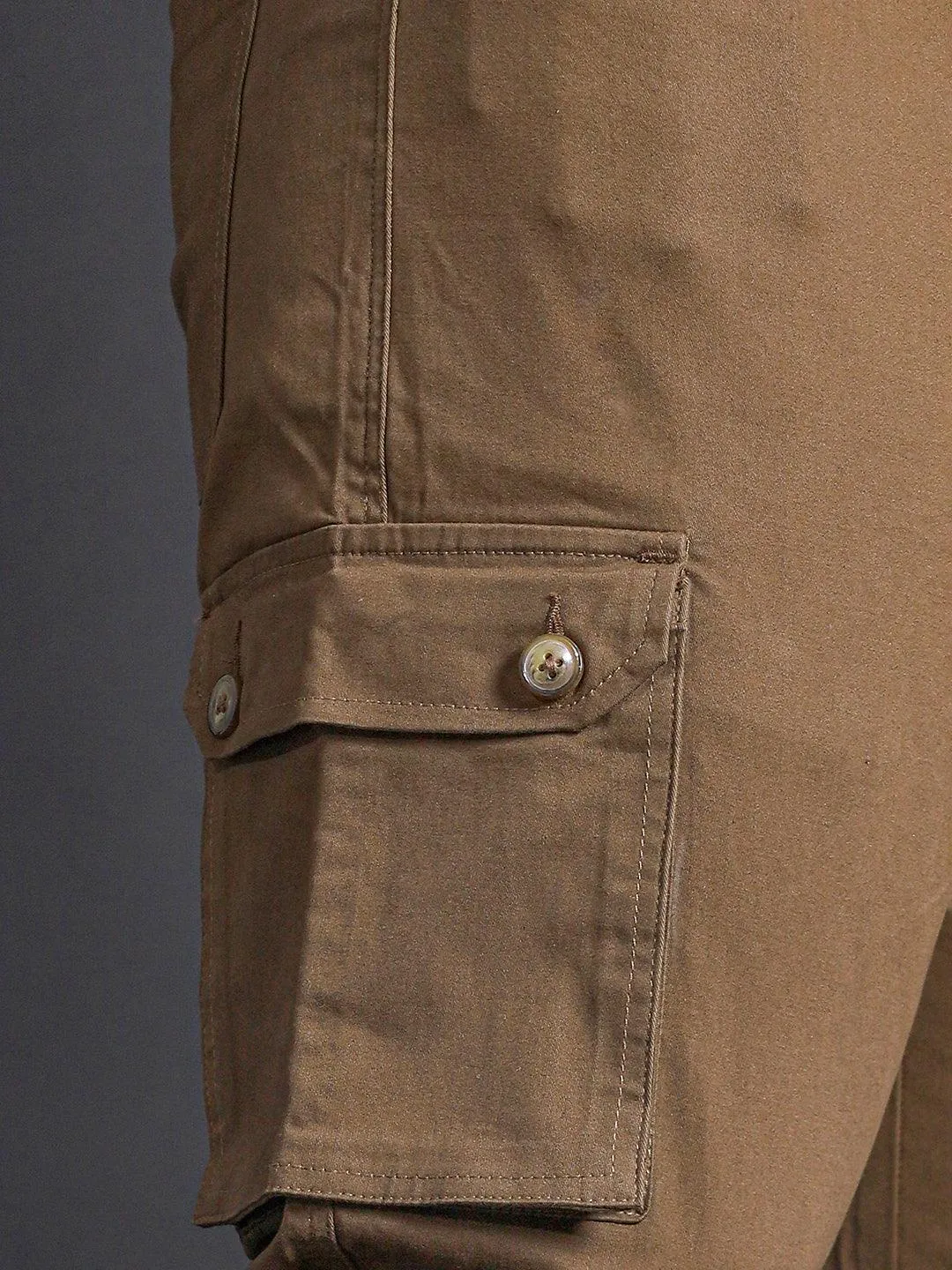 Men Plus Size Pacman Solid Trouser