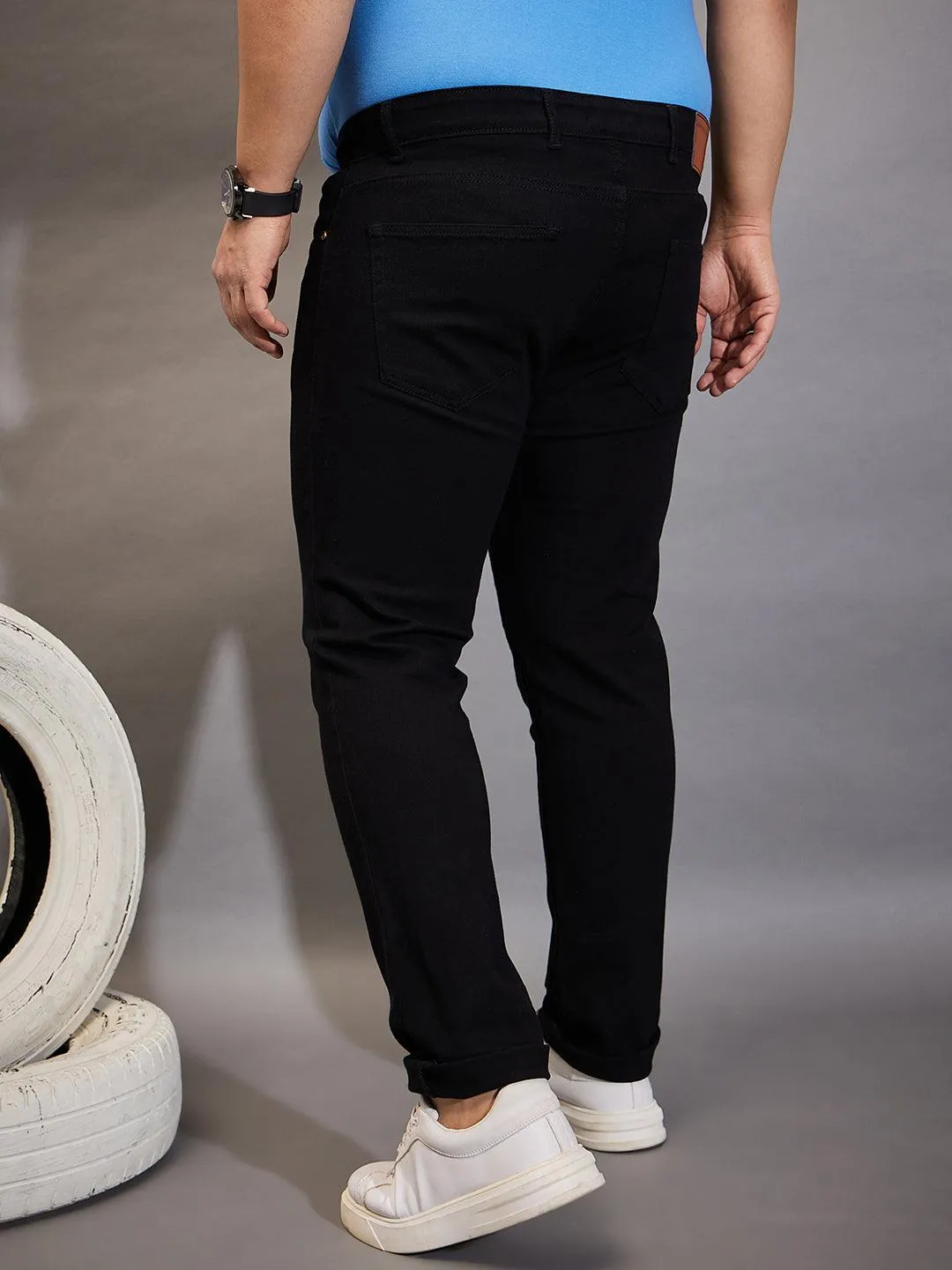 Men Plus Size Zenith Solid Jeans