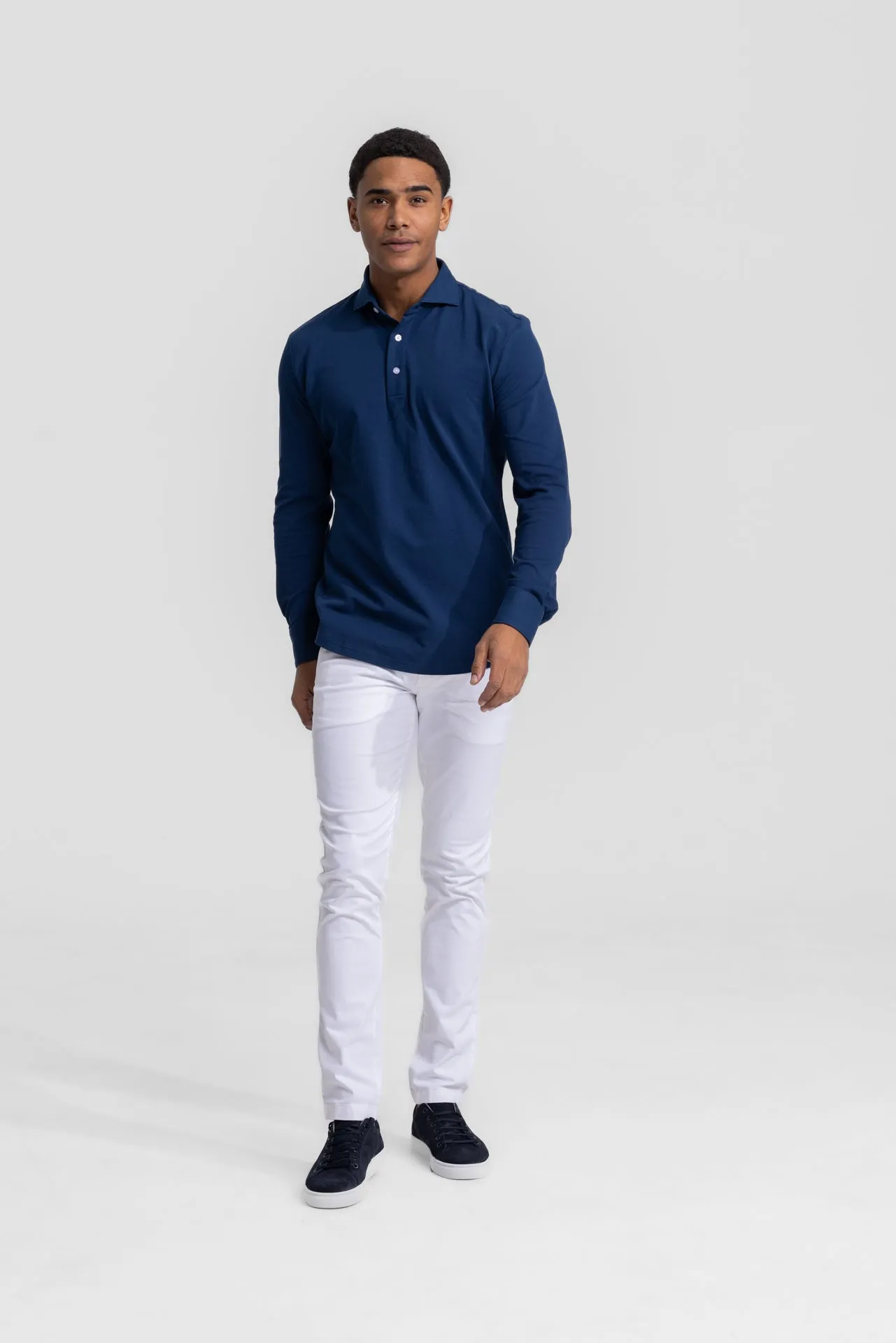 Navy Polo Longsleeve