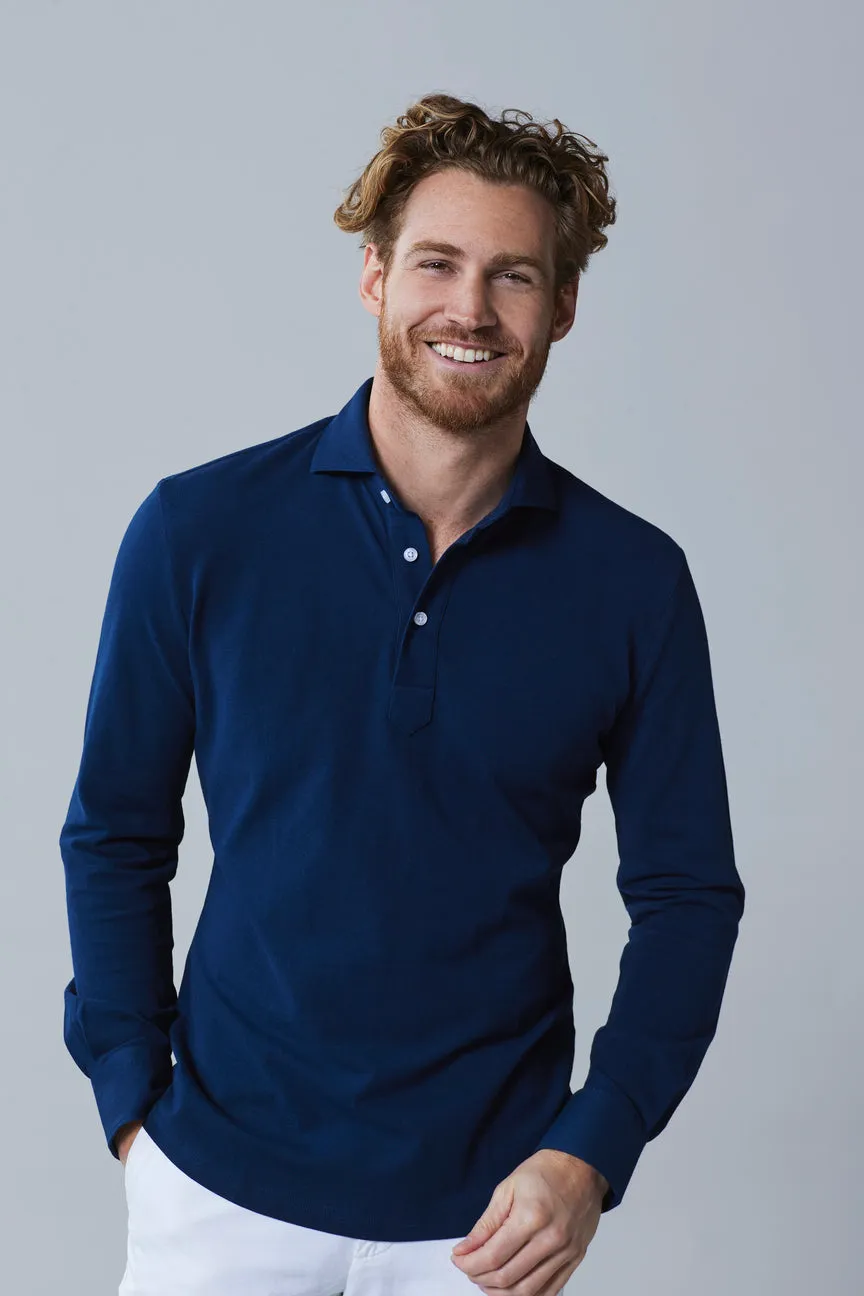Navy Polo Longsleeve