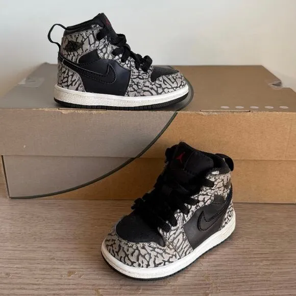 Nike Air Jordan 1 Retro ‘Elephant Print’ Toddler Sneakers - SZ 5 C