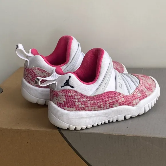 Nike Air Jordan Retro 11 Little Flex Pink/White Toddler Sneakers- SZ 6 C