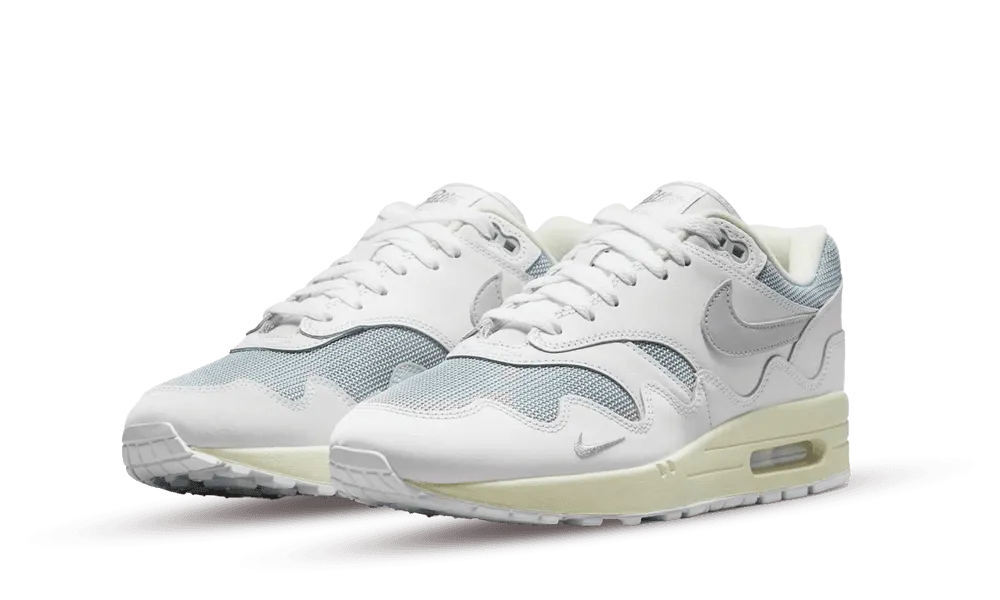 Nike Air Max 1 Patta Waves White Silver