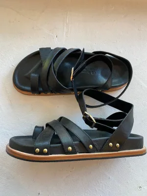 Palm Sandals In Black