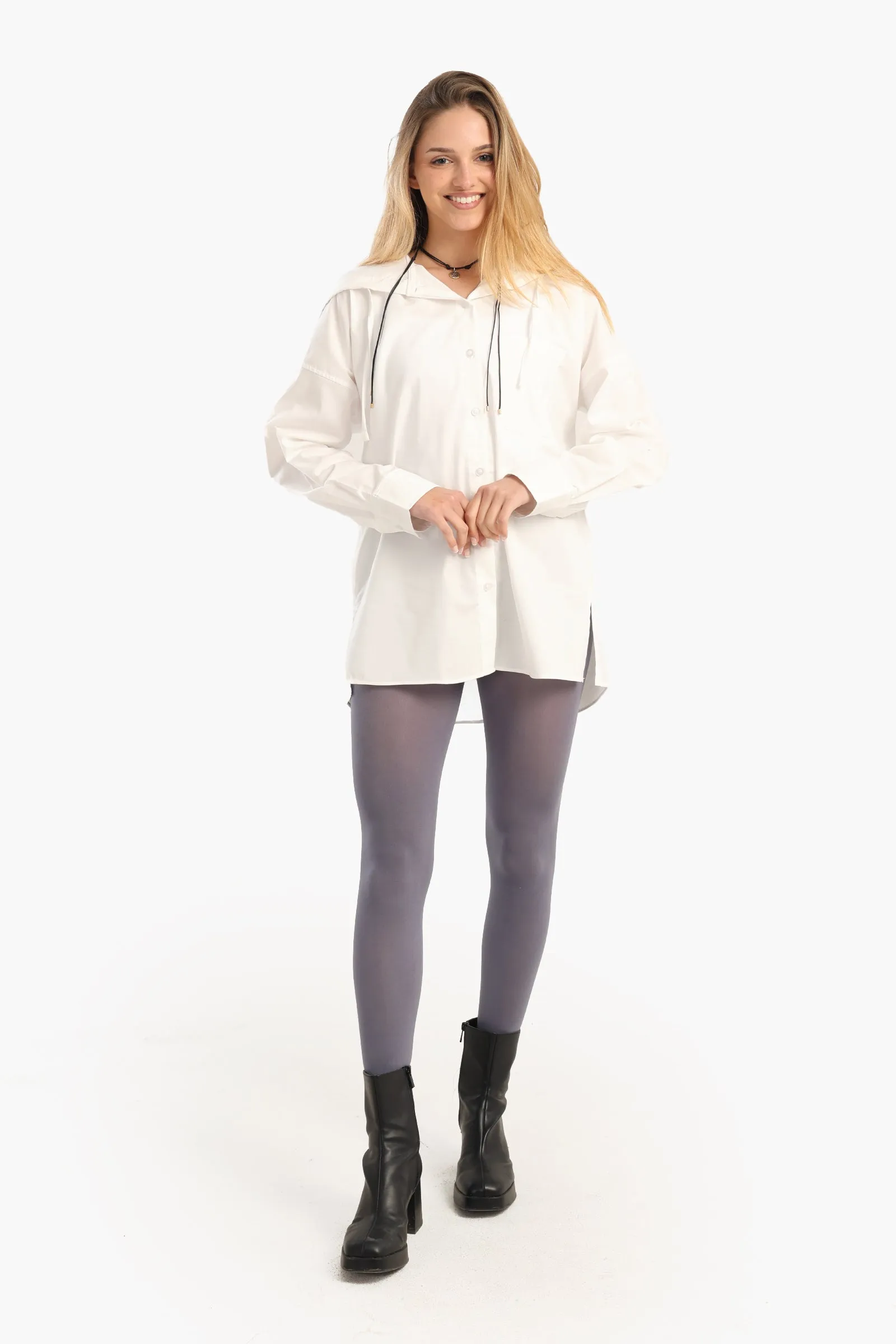 Relaxed-Fit Hooded Shirt