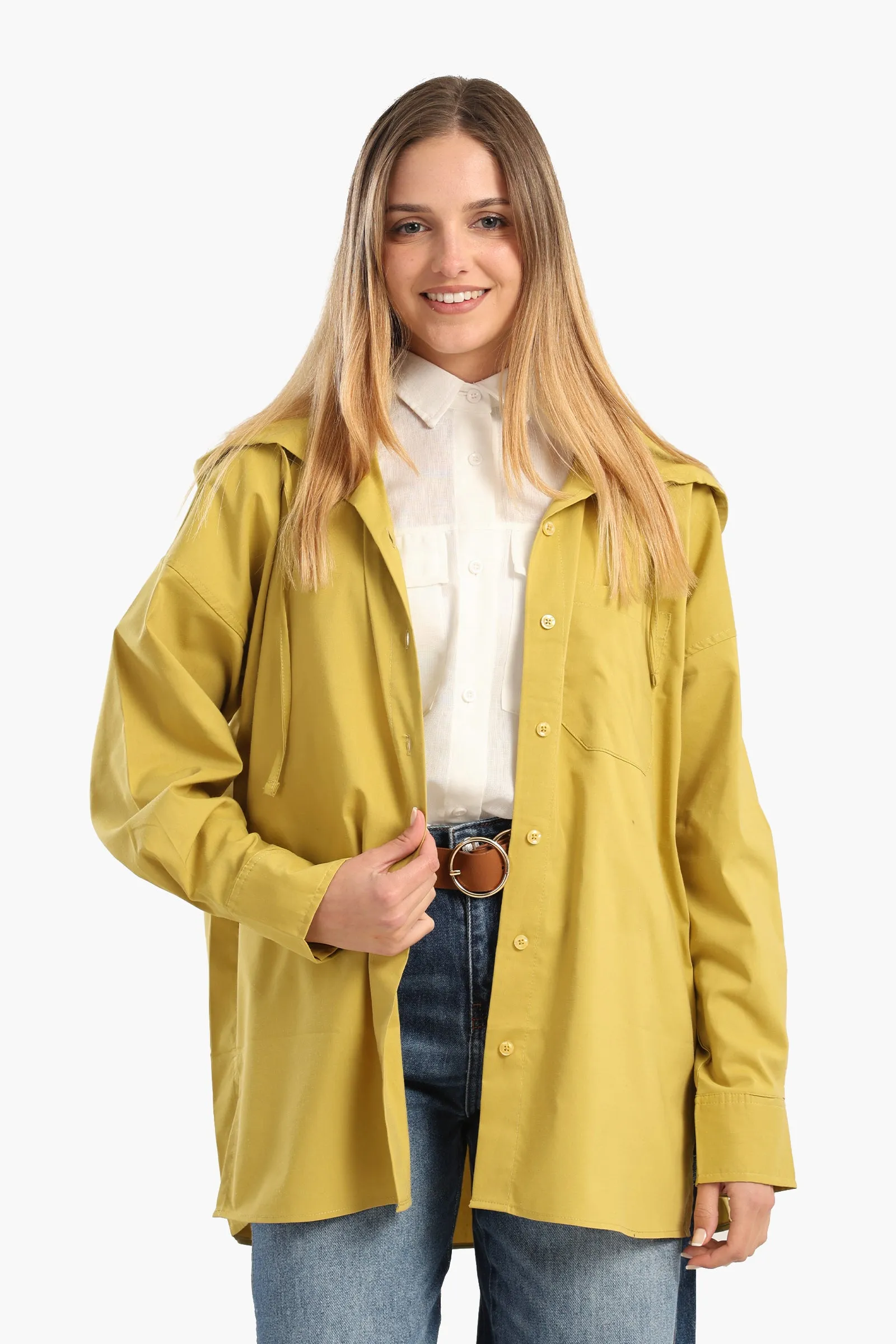 Relaxed-Fit Hooded Shirt
