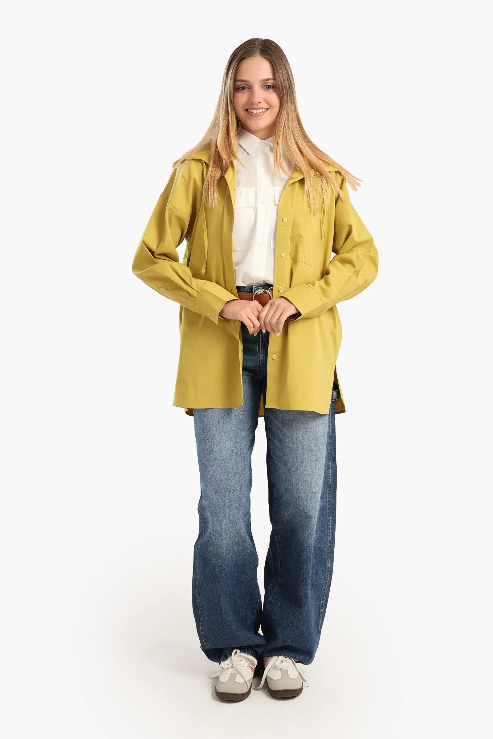 Relaxed-Fit Hooded Shirt
