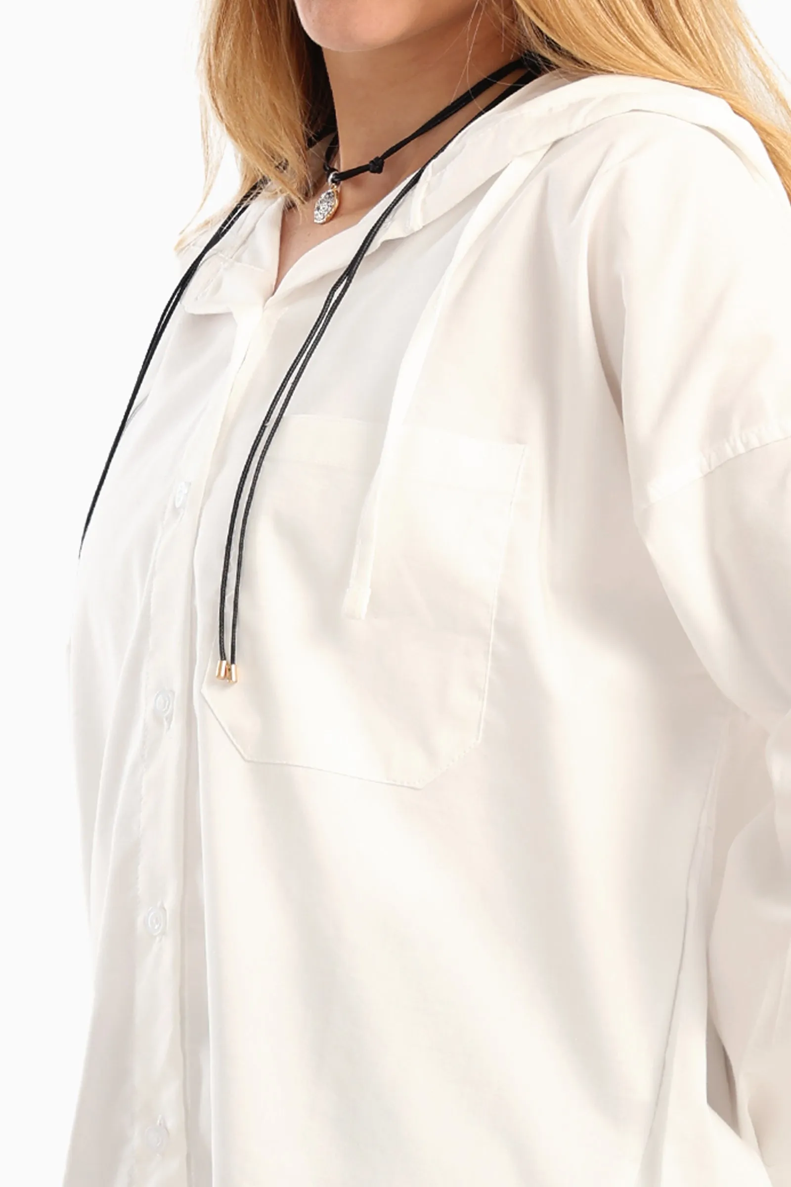 Relaxed-Fit Hooded Shirt