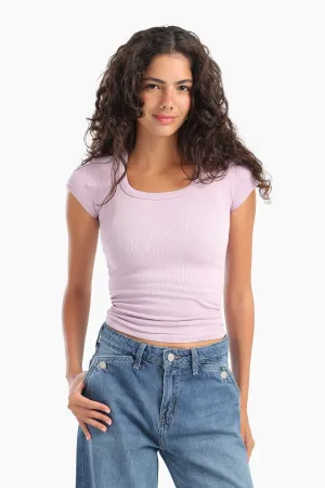 Ribbed Slim Fit Top