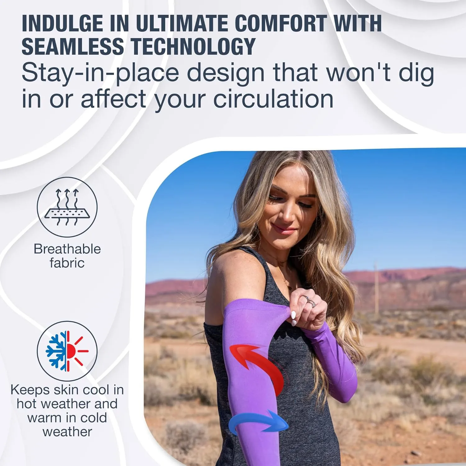 SportsTrail Cooling Arm Sleeves for Men & Women
