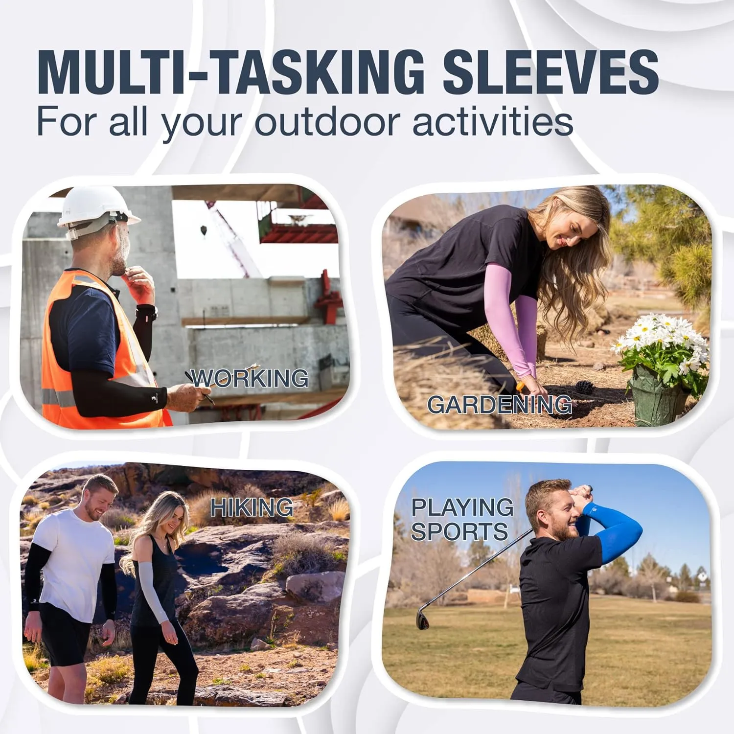 SportsTrail Cooling Arm Sleeves for Men & Women
