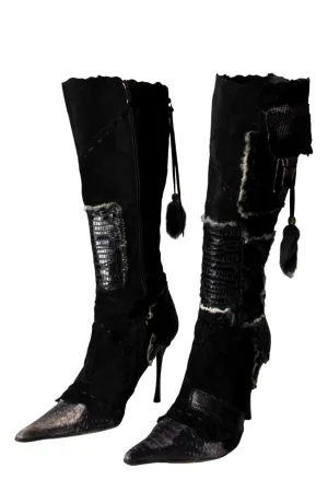 Suede Fur Boots