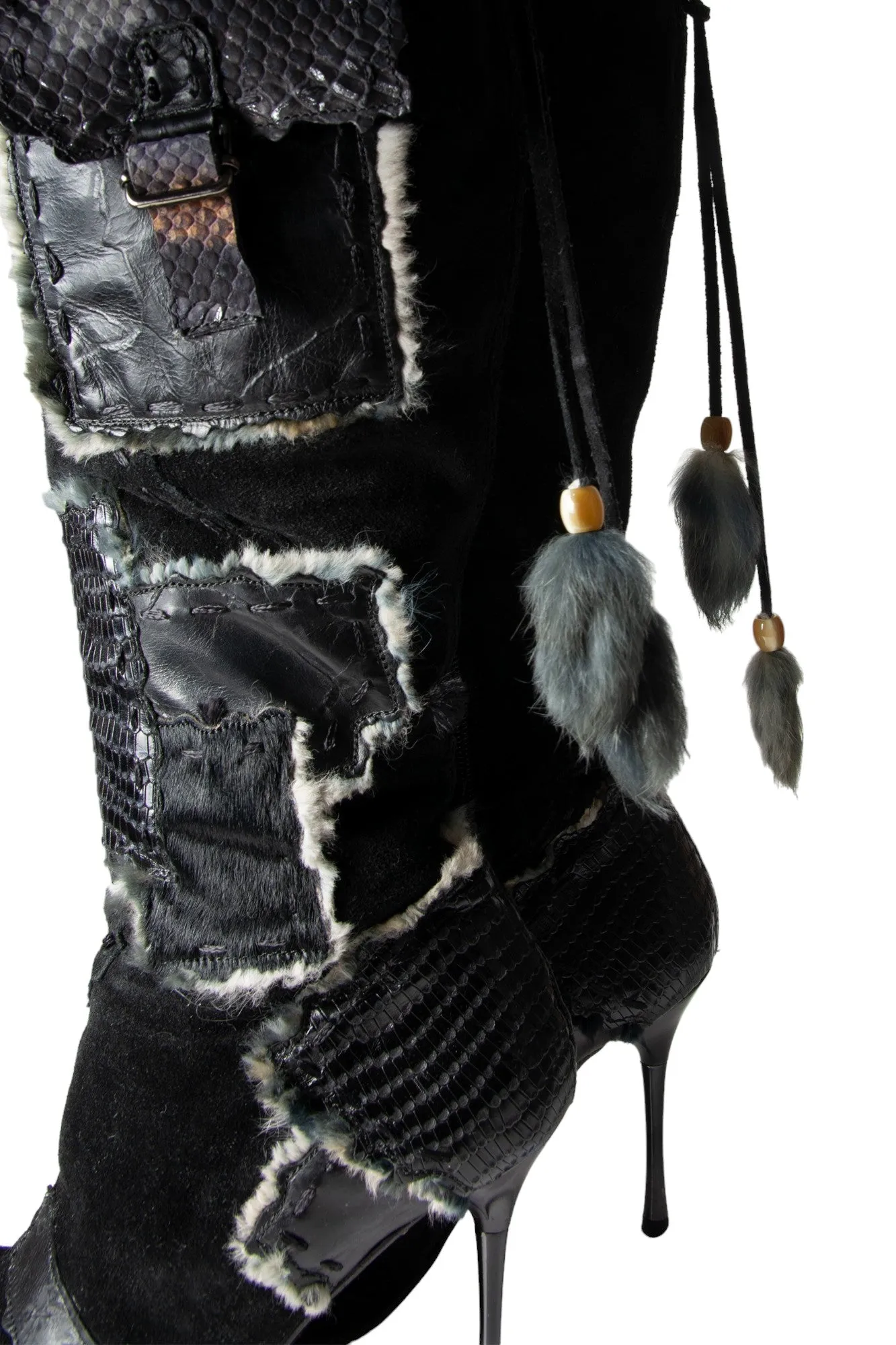 Suede Fur Boots