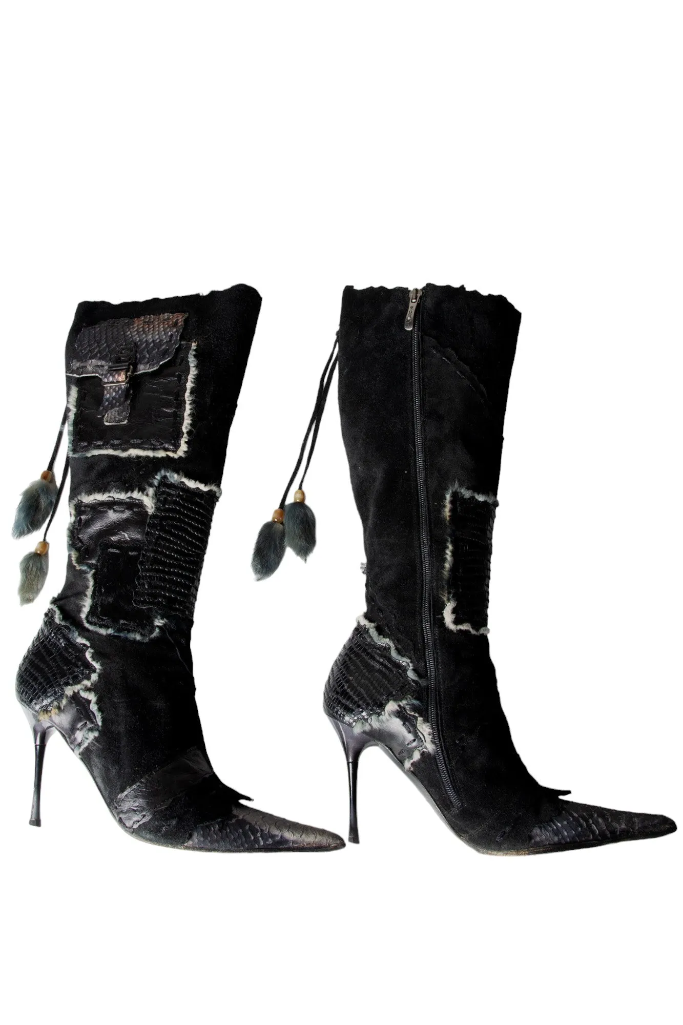 Suede Fur Boots