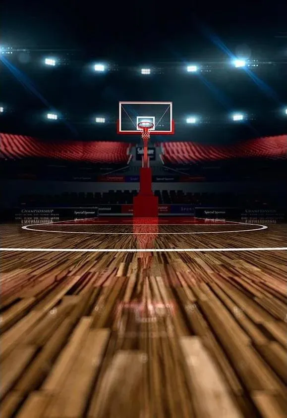 Toile de fond de sport de nuit de basket-ball pour la photographie G-313