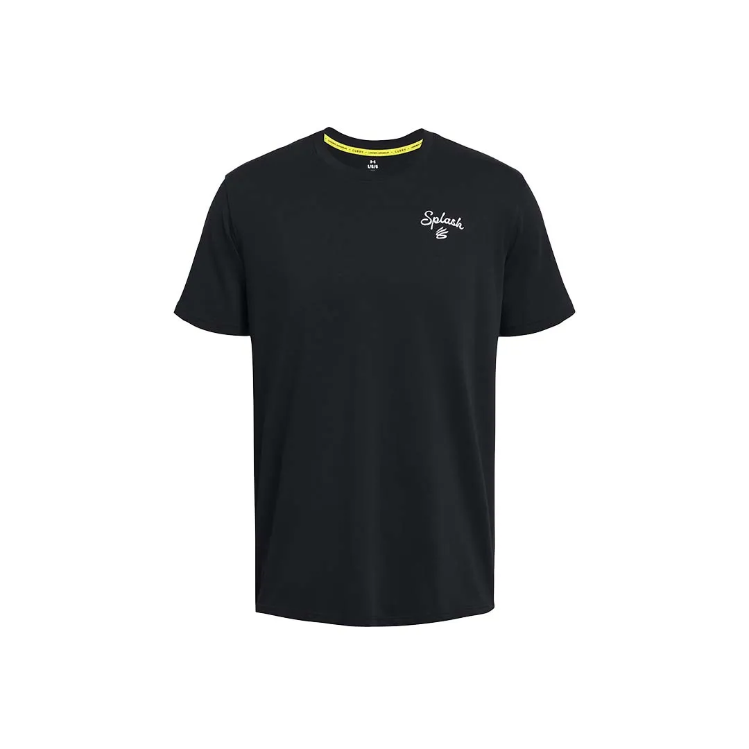 UA Men Curry Embroidered Splash T-Shirt | 1383379