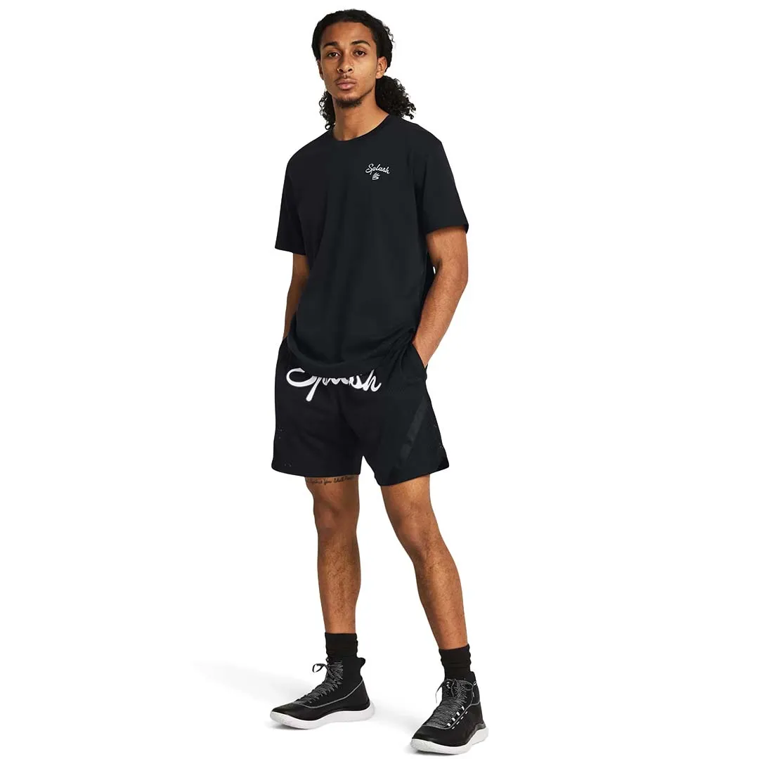 UA Men Curry Embroidered Splash T-Shirt | 1383379