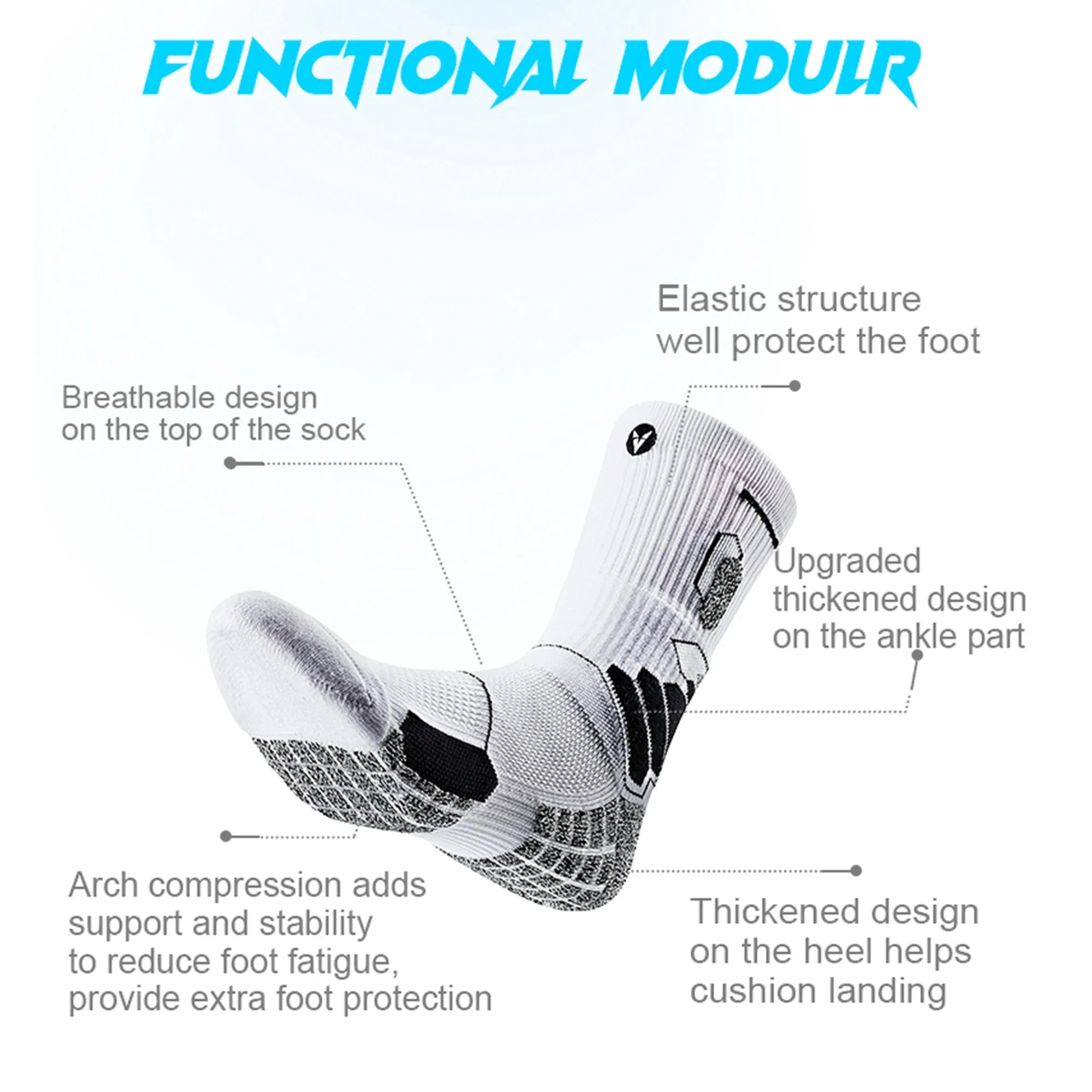 Ultimate Grip and Support: Anti-Slip Sport Socks for Men