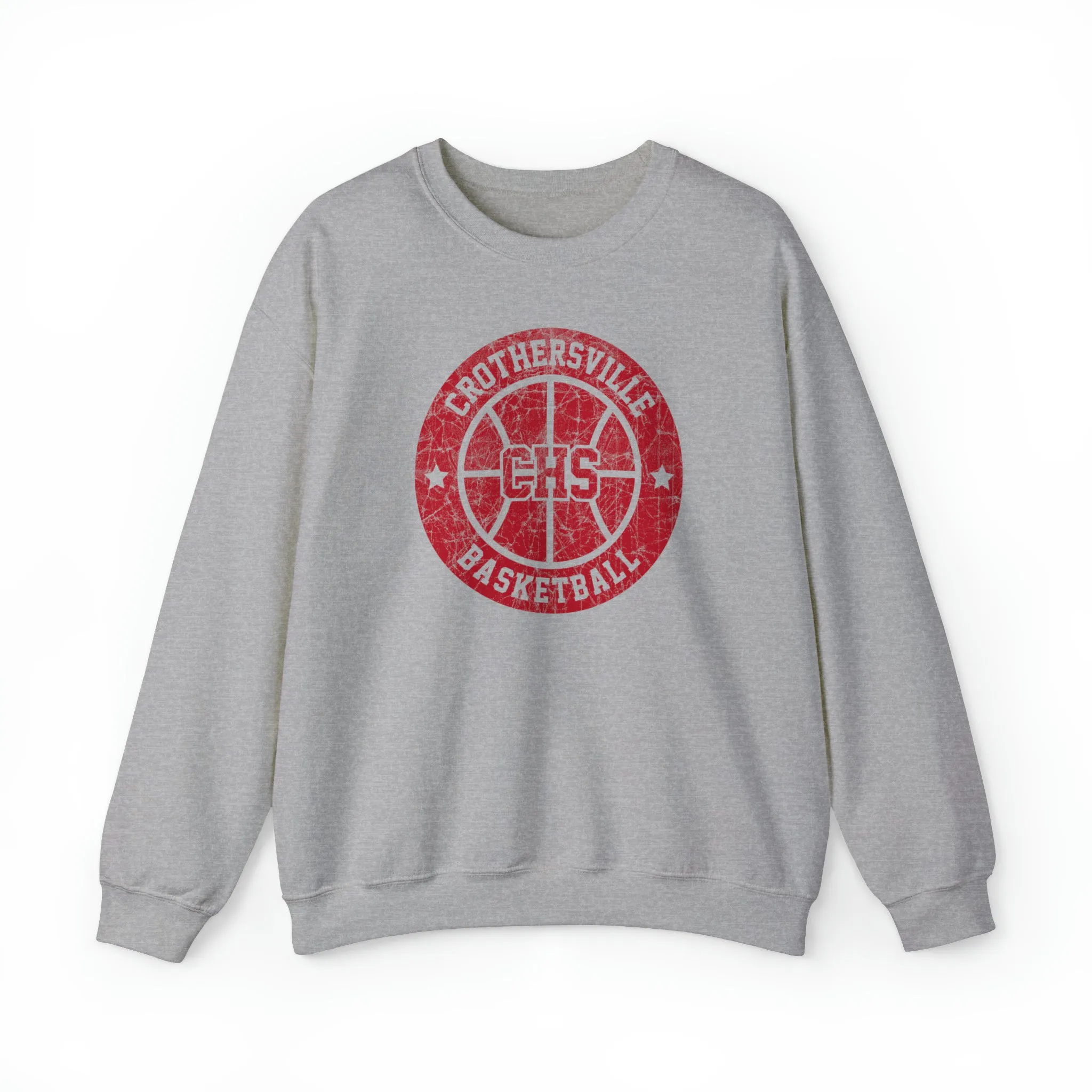 Vintage Crothersville Basketball Unisex Heavy Blend™ Crewneck Sweatshirt