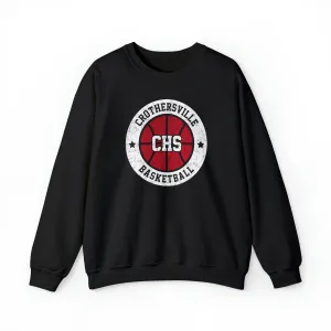 Vintage Crothersville Basketball Unisex Heavy Blend™ Crewneck Sweatshirt
